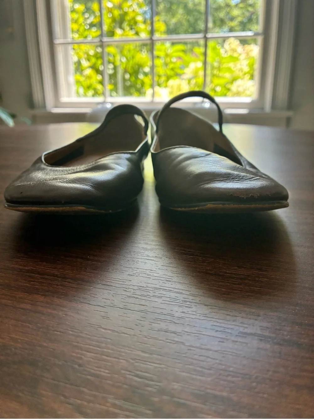 Madewell Chocolate Brown Leather Mary Jane Flats